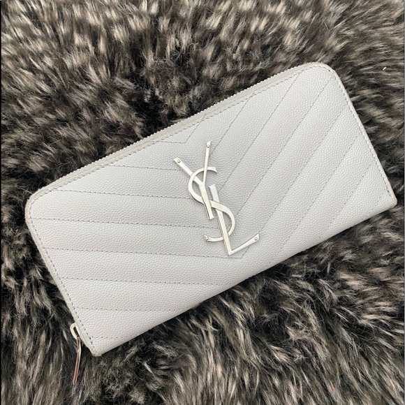 Yves Saint Laurent Accessories - YSL Monogram Caviar Leather Large Wallet